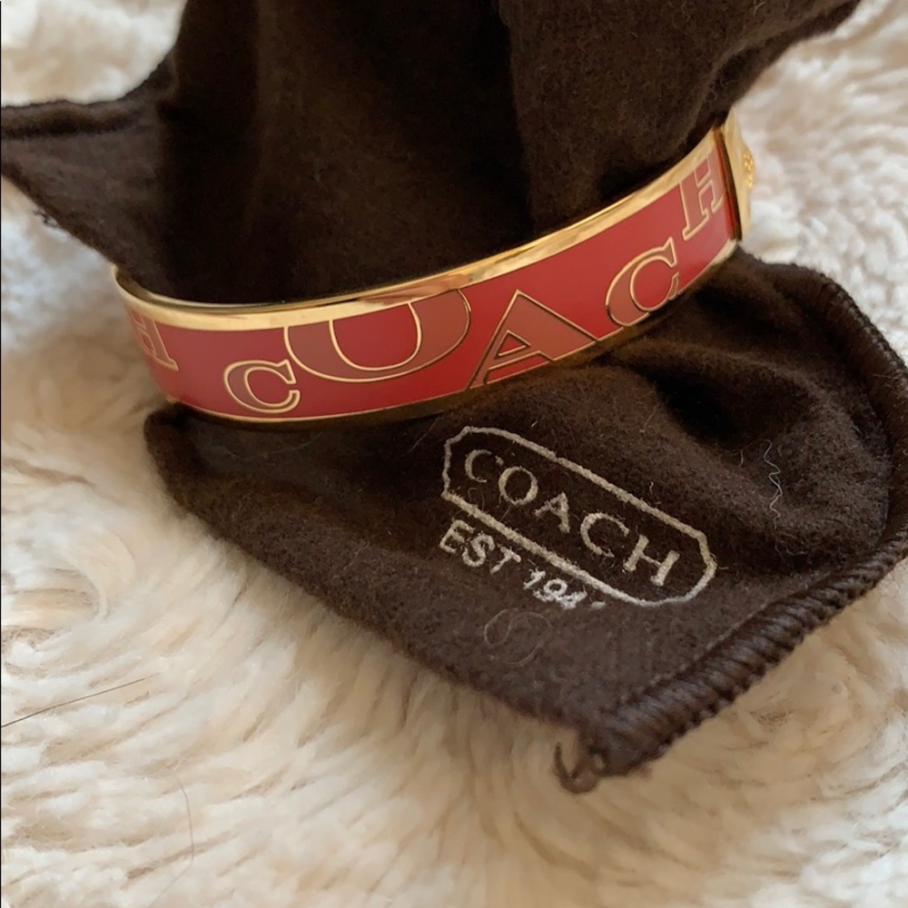 Coach Gold and Peach Bangle